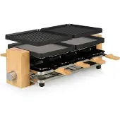 Princess 162918, 8 Person(en), Aluminium, Schwarz, Holz, Rechteckig, 210 x 230 mm, Drehregler