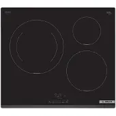 Bosch Serie 4 PUJ631BB5E, Schwarz, Integriert, 59.2 cm, Zonen-Induktionskochfeld, Glaskeramik, 3 Zone(n)