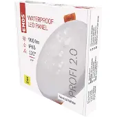 Emos LED Panel Einbauleuchte 10W, extra-flacher 900 lm runder Einbaustrahler, Neutralweiß 4000K, wasserdicht, weiß, rahmenlos, ZV1132
