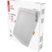 Emos LED Panel 24 W, quadratische 2400lm Deckenleuchte, Einbauleuchte 22 x 22 cm, Neutralweiß 4000K, inkl. LED-Treiber, extra flach, ZD2452