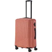 Travelite Bali Reisekoffer M Trolley 67cm 4 Rad Rollen TSA Hartschale koralle