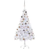 Syfax Künstlicher Weihnachtsbaum Beleuchtung Kugeln 150cm 380 Zweige