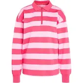 Adidas Sweatshirt Essentials Contemporary French Terry Longsleeve Polo KR3548 Rosa Regular Fit