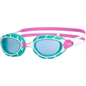 Zoggs Schwimmbrillen - Predator Junior - Pink Turquoise Getönt - - 6-14 Jahre (116-164) - Schwimmbrillen