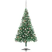 Prolenta Maison Exclusive - Künstlicher Weihnachtsbaum Beleuchtung Kugeln 120cm 230 Zweige