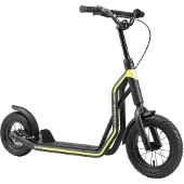 Star Scooter Tretroller Kinderroller ab 6-7 Jahre | 12 Zoll 10 Zoll Mixed Edition | Schwarz