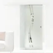 Levidor Glasschiebetür 102,5 x 217,5 cm Augsburg Griffmuschel