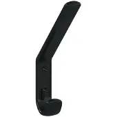 Hewi Garderobenhaken 477.90.070 einfach A.108mm PA 90 tiefschwarz H.163mm