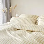 Elegante Interlock Jersey Bettwäsche Naturally 140x200 cm + 70x90 cm | sonne - gelb