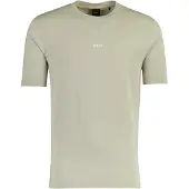 HUGO BOSS für Herren. 50473278 Beigefarbenes T-Shirt aus Stretch-Baumwolle (XL), Lässig, Kurzarm