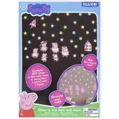 Hasbro Dekoratives Vinyl Peppa Pig Leuchtet Im Dunkeln Rosa Rosa One Size