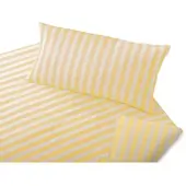 Cotonea Bio-Satin Bettwäsche Lucca 155x220 cm + 80x80 cm | beige-natur - beige;gelb