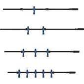 Sportime Turnierkickertisch Stange Black Dragon glänzend oder matt, 16 mm