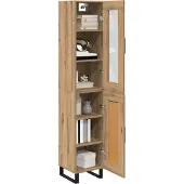 vidaXL Highboard Artisan-Eiche 34,5 x 34 x 180 cm Holzwerkstoff