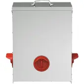 vidaXL Hühnerfütterer 2 Silber 32,5 x 20,5 x 43 cm 25 kg