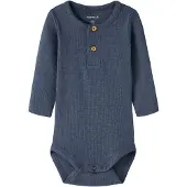Name it Body l/ä - Rib - NbmKab - Vintage Indigo/Melange - - 74 - Body L/Ä