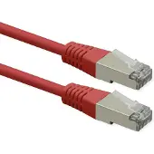 Roline Patchkabel Cat.6 (Class E), PoE, S/FTP (PiMF), rot, 20 m