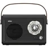 Silva Mono 1966 BT schwarz tragbares Retro-Radio mit 1500mAh Akku