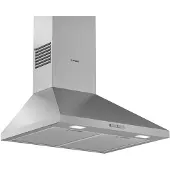 Bosch Wandhaube "DWP65BC51", Energieeffizienz: B, silber (edelstahlfarben), B:60cm H:24,6cm T:50cm, Dunstabzugshauben, LED Belichtung und einfach zu reinigender Metall-Fettfilter, Wandhaube