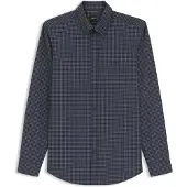 BOSS Regular-Fit Hemd aus Stretch-Baumwolle mit Vichy-Karo Grösse L