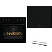 AEG Einbauherd-Set FXHS25B67 (OU5PE40AK + TX64ICOOCT), 60 cm, Schwarz, SaphirMat...