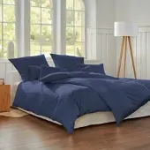 Cotonea Bio-Satin Bettwäsche Classic 200x220 cm + 2x 40x80 cm | azurblau - blau