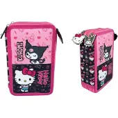 Sanrio Hello Kitty & Kuromi Federmä ppchen, 3-fach