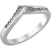Trendor 21786 Damenring 925 Silber Rhodiniert Zirkonia-Ring