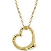 Trendor 21837 Damen-Halskette Swinging Heart 925 Silber Vergoldet