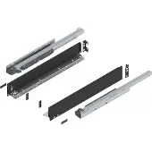 Blum LEGRABOX pure SET Höhe M, BLUMOTION S, 40kg, NL 600, Carbonschwarz