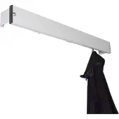 Sypro Garderobenleiste, 1,01 m, Lichtgrau (RAL 7035), Nassräume