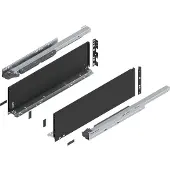 Blum LEGRABOX pure SET Höhe C, BLUMOTION S, 40Kg, NL 600, Carbonschwarz