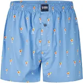 Happy Shorts Herren Webboxershorts - American Style, Baumwolle, gemustert