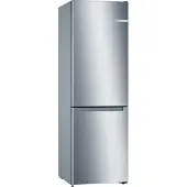 Bosch Serie 2 KGN33NLEB, 282 l, SN-T, 11 kg/24h, E, Fresh Zone Fach, Edelstahl