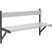 Sypro Wandbank, Alu/Edelstahl, 1500 mm breit