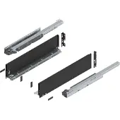 Blum LEGRABOX pure SET Höhe K, BLUMOTION S, 40kg, NL 550, Carbonschwarz