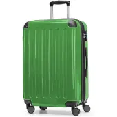 Hauptstadtkoffer - Alex - Hartschalen-Koffer mit Erweiterung Reisekoffer Hardcase Check-In Luggage 15-20 kg, expandable Trolley glossy 65 cm, 74 L,Grün