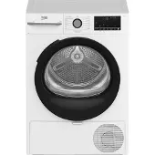 Beko BMGT491SBI_IT, Freistehend, Frontlader, Wärmepumpe, Weiß, Drehregler, Berührung, Schwarz