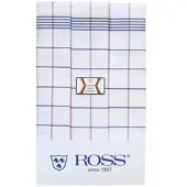 Ross 3er Pack Zwirn Halbleinen Geschirrtücher Karo 60x80 cm | blau-rot - rot