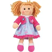 Bigjigs Weiche Kuschelpuppe Maggie - 34 cm