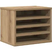 vidaXL Schreibtisch Organizer Artisan-Eiche 36 x 26 x 29,5 cm