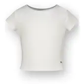 Vingino Basic-crop Rib Tee Real White Größe: 14 | T-Shirts Outlet | kids | Weiß