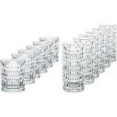 Nachtmann Gläser-Set "Longdrink & Becher Set Ethno 12er Set transparent"