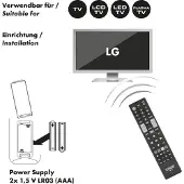 Schwaiger UFB100LG 533, TV, IR Wireless, Drucktasten, Schwarz