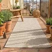 NATURL. Balkonteppich - Costa Beige 80x250 cm
