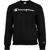 Champion Kapuzensweatshirt "BASICS Fleece Crewneck Sweatshirt Large Logo", mit Baumwolle und Polyester, Langarm-Ausführung, gerader Abschluss