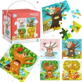 Dodo Puzzle Vintage 4 in 1 ( 12,16,20,24 Puzzles)