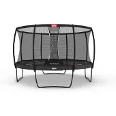 Berg Trampolin Elite Regular 430 + Sicherheitsnetz Deluxe Grau Levels