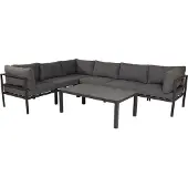 Ebuy24 Copacabana Couchtisch schwarzes Glas.