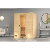 Weka Massivholz-Sauna VALIDA Gr. 2 Sparset 7,5 kW BioS inkl. digitaler Steuerung x B x T x H x 189 x 189 x 204